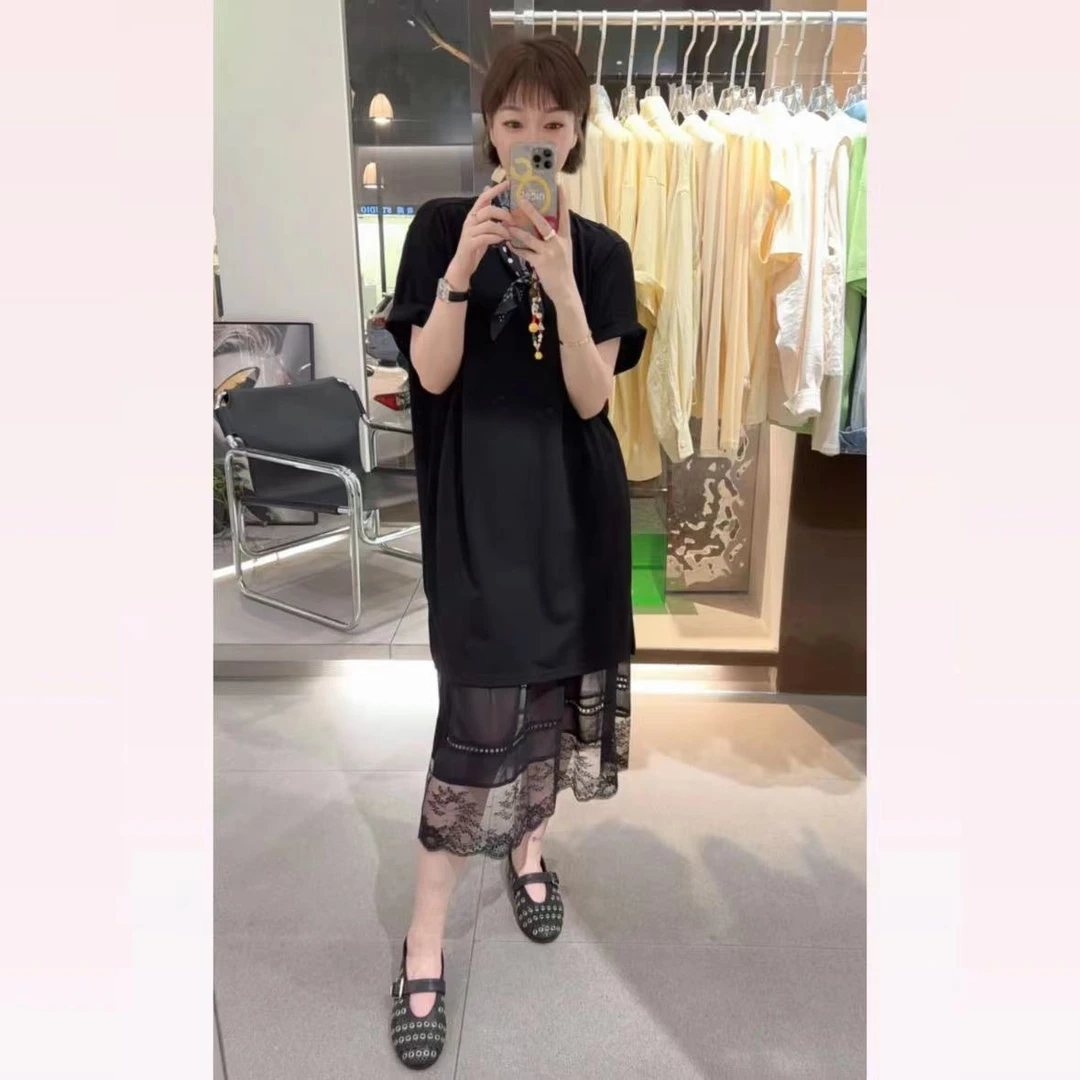 春苗女装   欧三件套    新款短袖百搭设计感