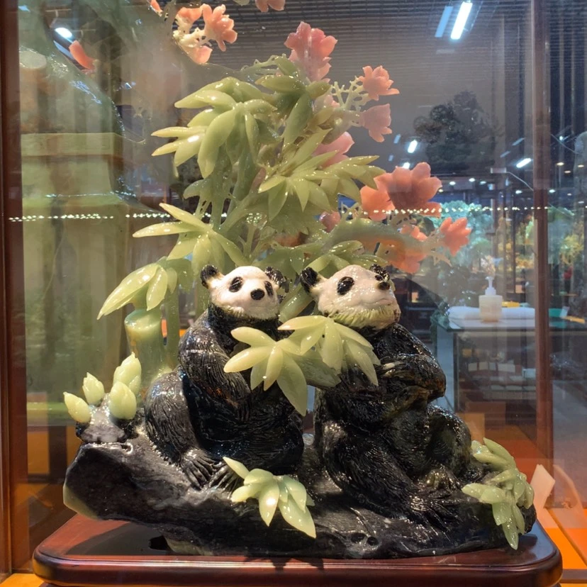 【闪购商品】未镶嵌蛇纹石玉摆件覆膜