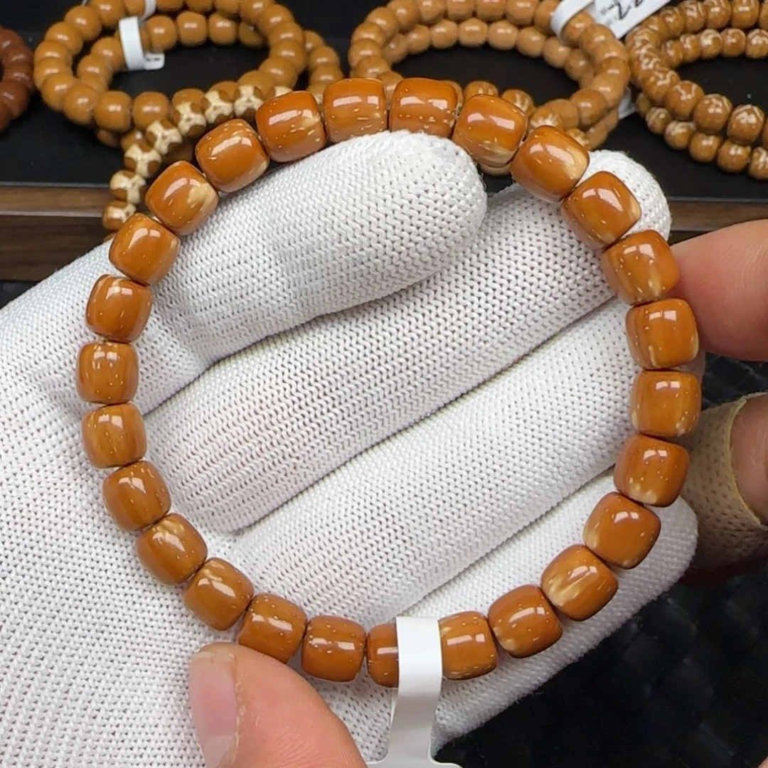 紫金鼠手串8.0mm实心老型（火焰黄金甲）229