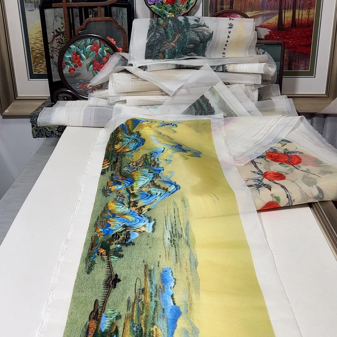 刺绣纯手工刺绣画