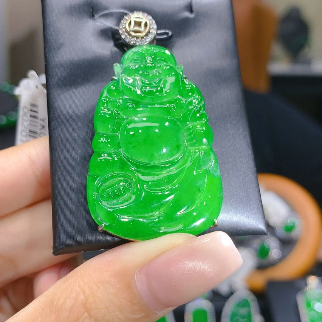 【闪购商品】颈饰银S925镶嵌翡翠6柒姐