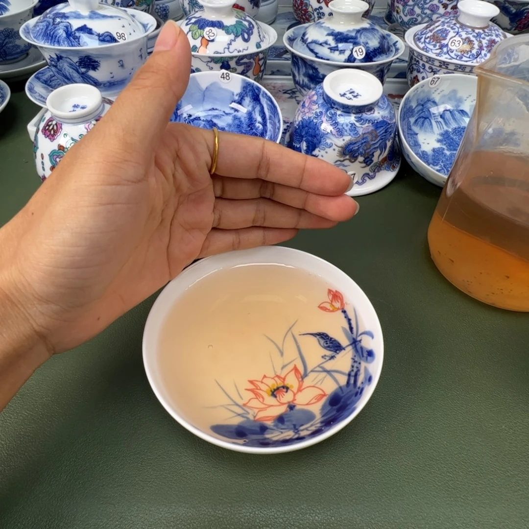 景德镇纯手工纯手绘茶具木木14