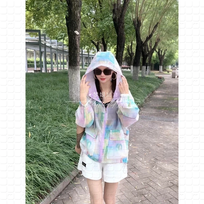Meng  彩绘 【现货】原创设计盛夏出行必备透气轻薄外套*08