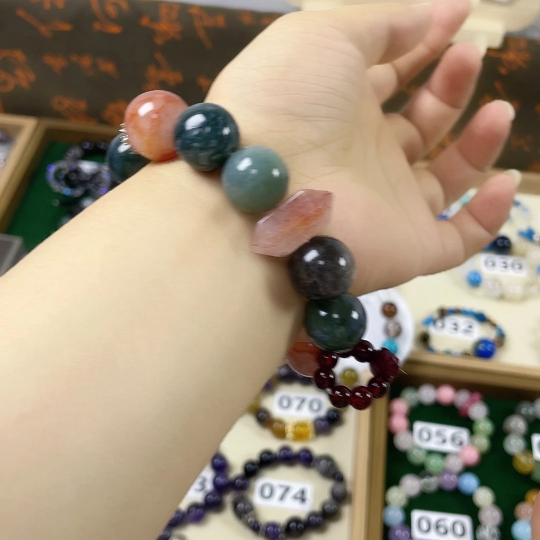 烟晶手链银S925镶嵌