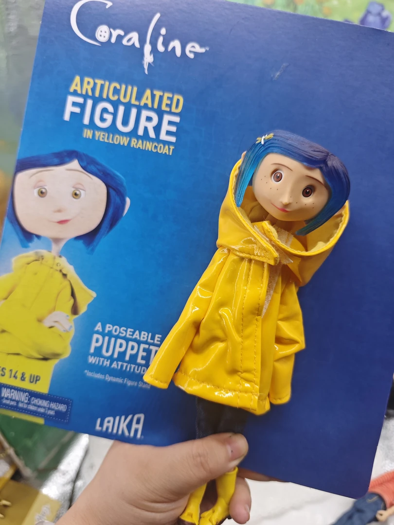 鬼妈妈Coraline玩偶电影版手办模型雨衣版全身可移动国产现货慎买