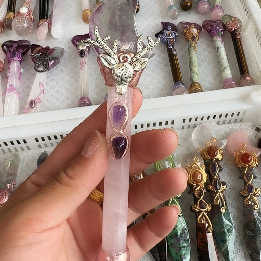 姜***姜颈饰未镶嵌紫晶粉