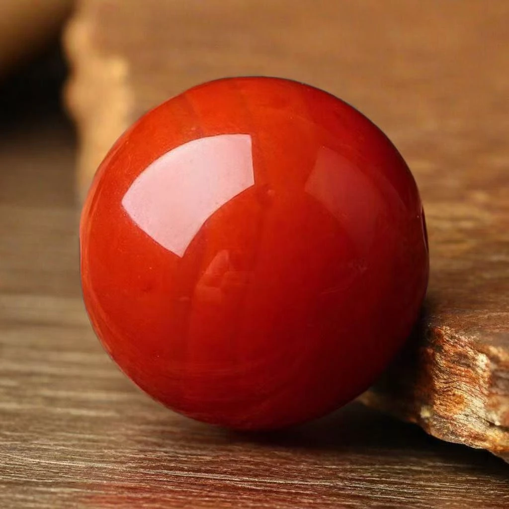 天然配件圆珠14mm单珠满肉diy配件玛瑙南红直播选购多样性发其一