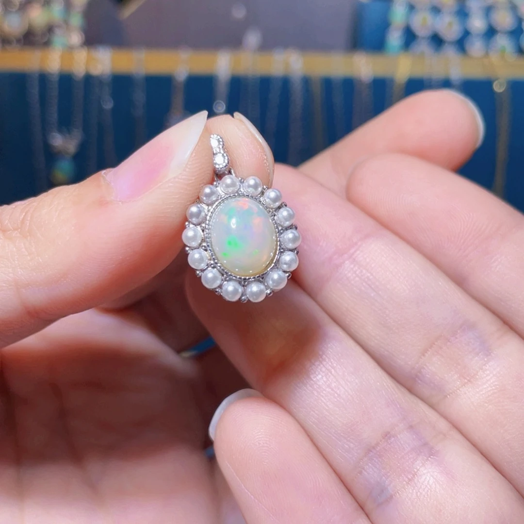 欧泊吊坠）银S925镶嵌用****7