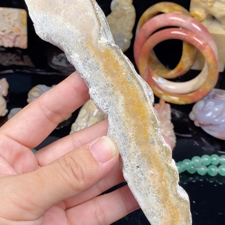 未镶嵌手镯硅化玉