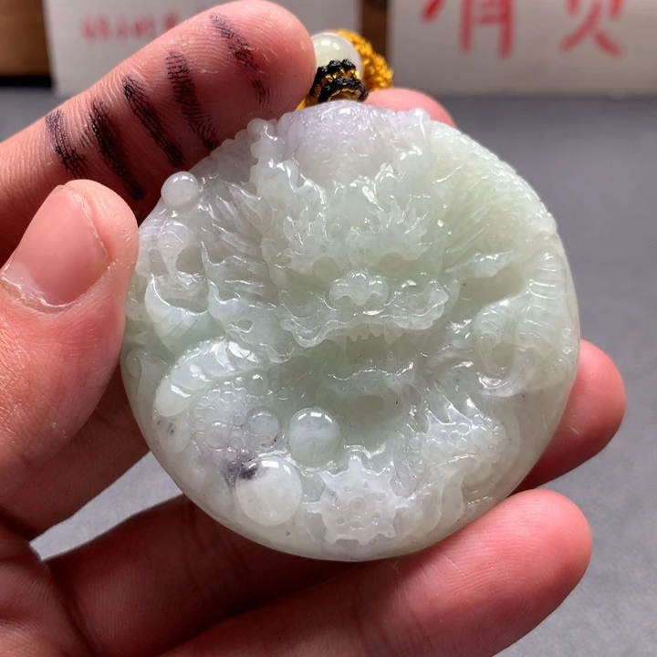 翡翠未镶嵌颈饰保真天然a货翡翠