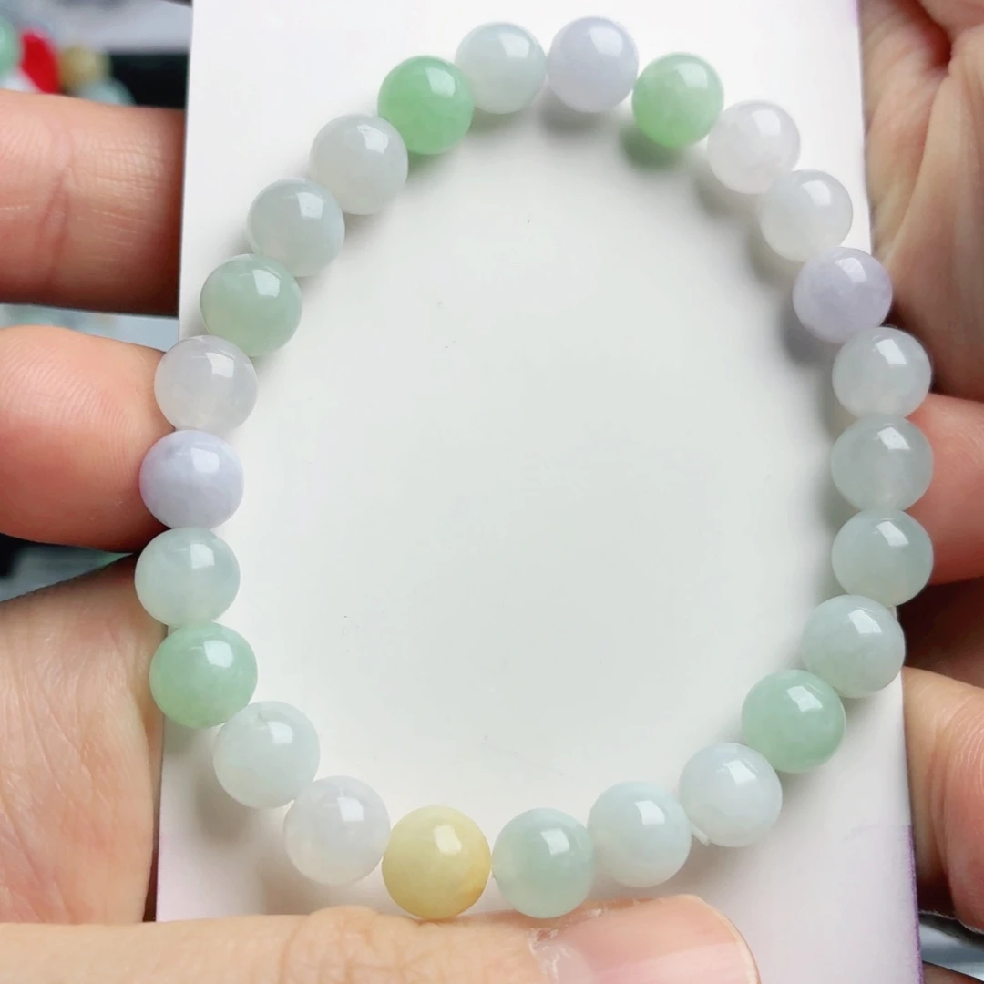 翡翠未镶嵌手链珠串