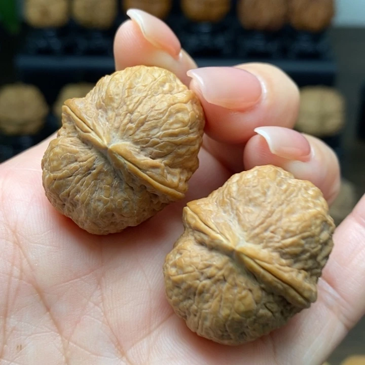 鼠***魚文玩核桃吊坠铁核桃手捻
