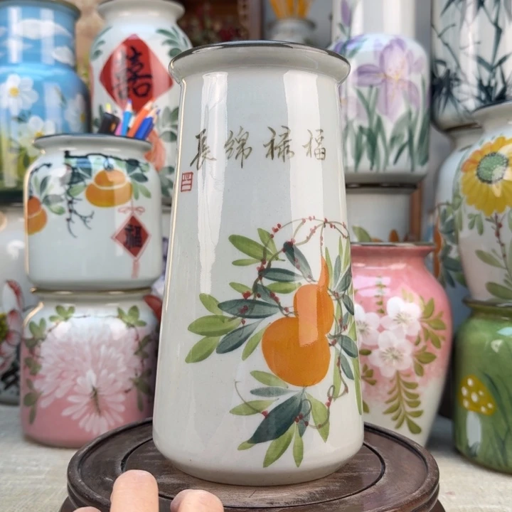 瓷片花瓶56656565655665