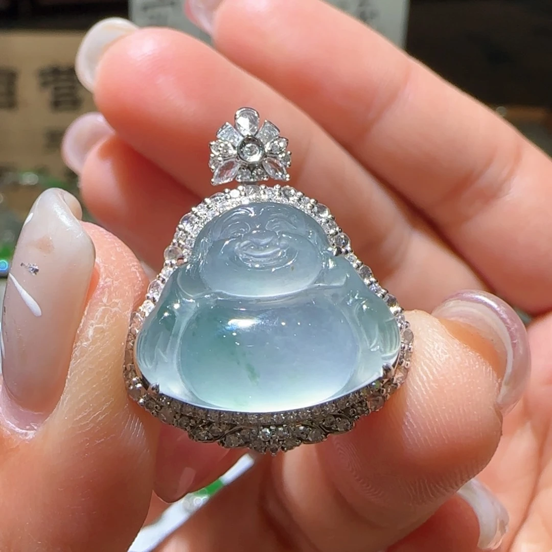 【闪购商品】翡翠颈饰18K金镶嵌缅甸