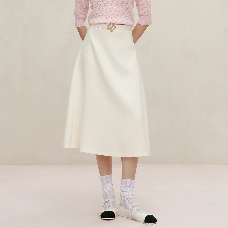 【晨粉专享价】【浪漫午后】春季香风优雅高端半裙LMGA1AWSKP01