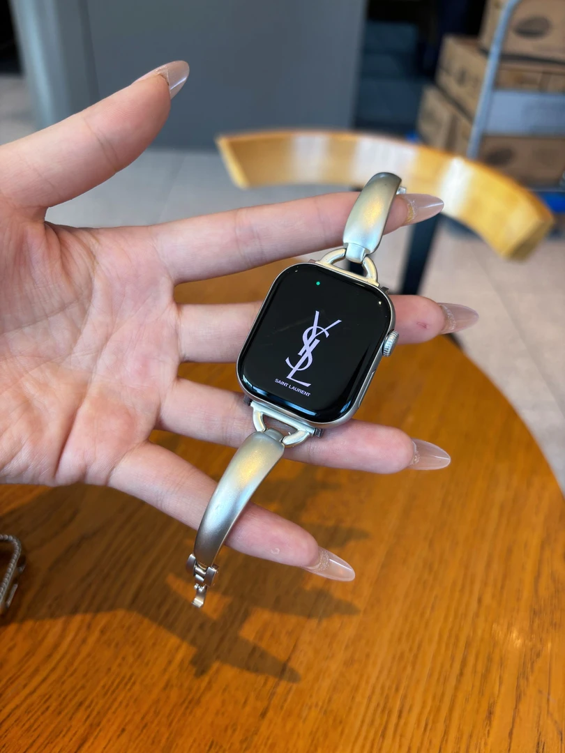 星光色系列不锈钢简约金属表带适用苹果手表iwatch表带女款手表带