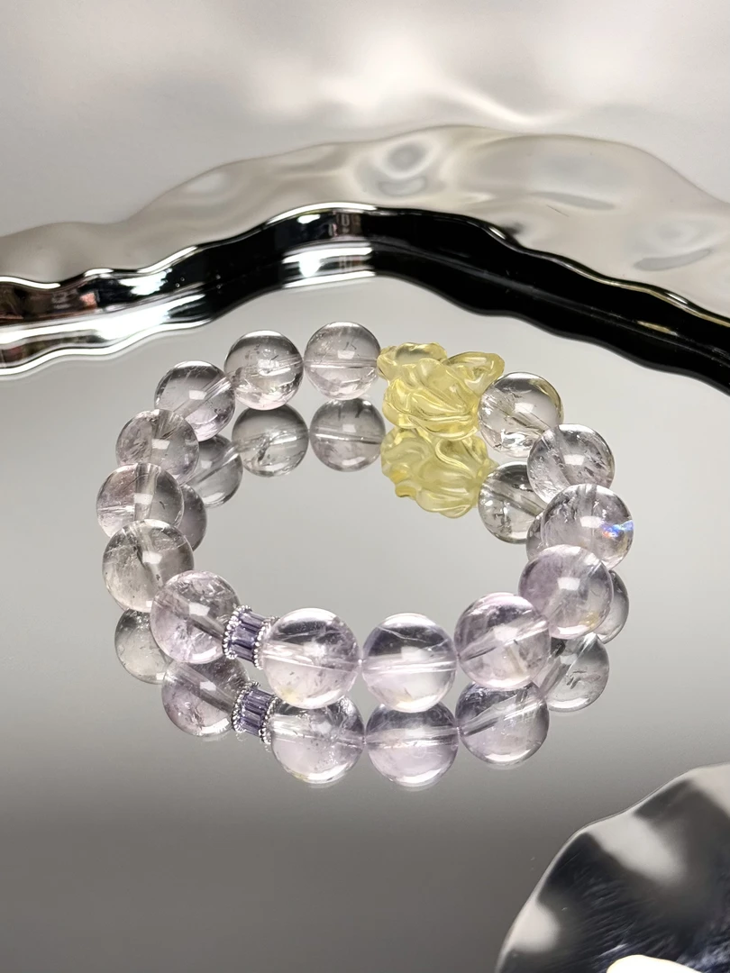 【壹些手作】A56 水晶手串 合金配件未镶嵌 多样性发其一 颜色微差