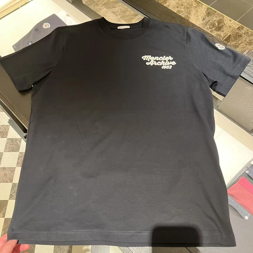 未使用 MONCLER 盟可睐蒙口/GG/新款黑色男士T恤 SS  TSHIRT