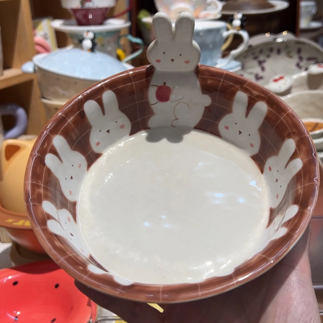 景德镇立体兔子碗