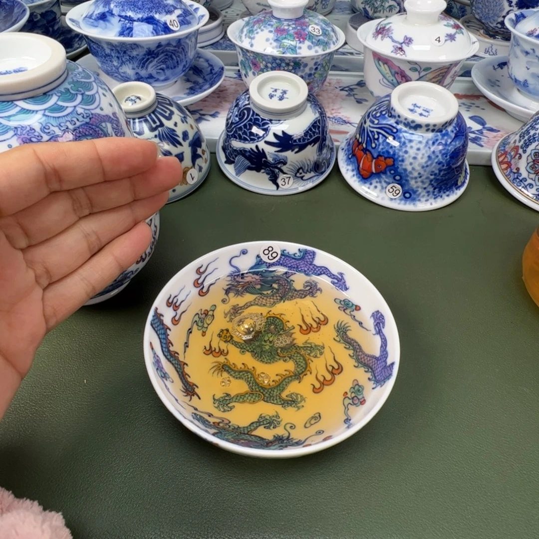 陶瓷景德镇纯手工纯手绘茶具木木89