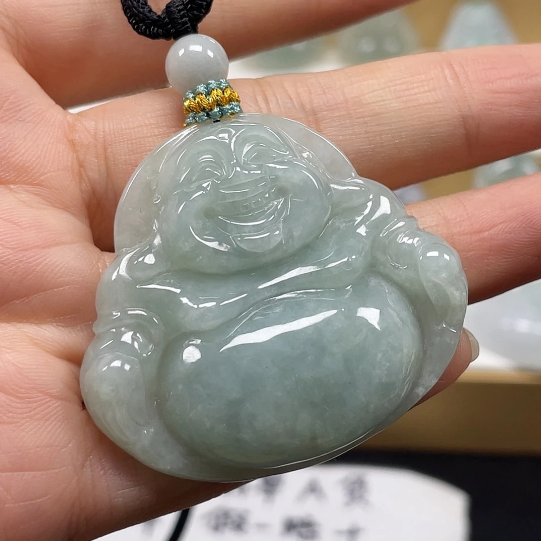 翡翠未镶嵌颈饰天然翡翠佛公吊坠一件18号