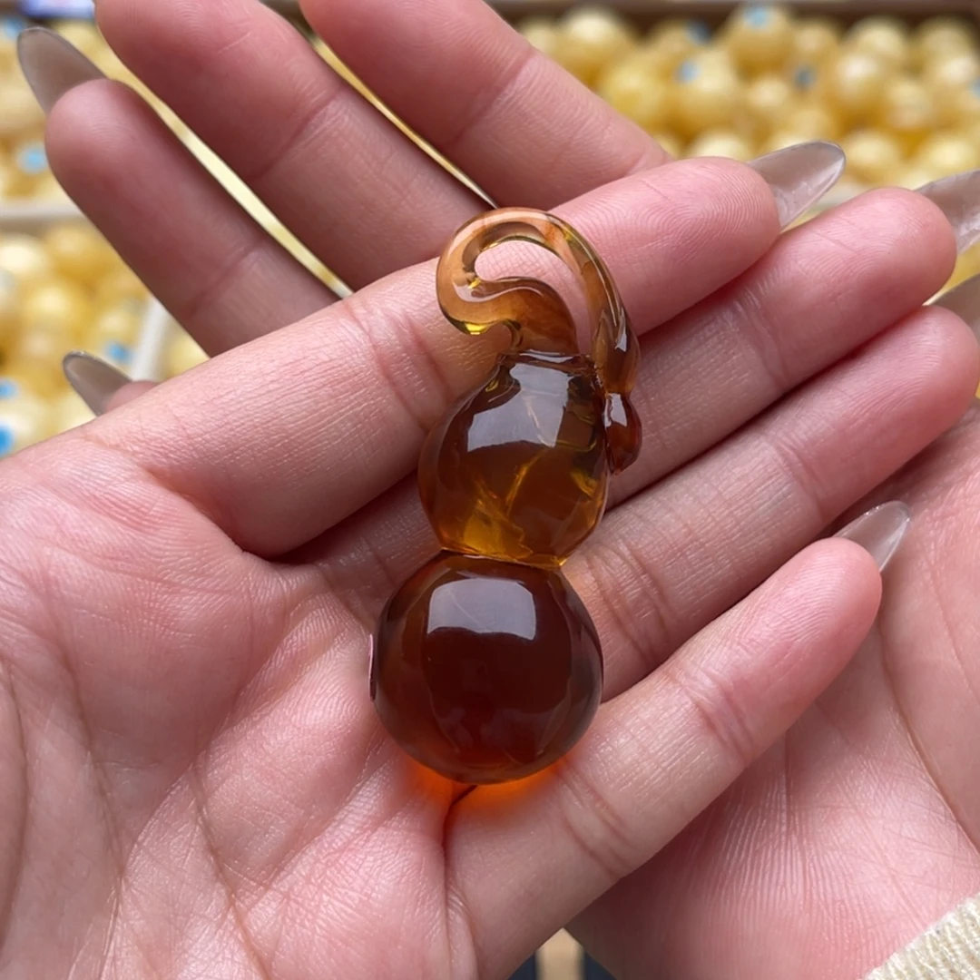 琥珀未镶嵌裸石琥珀蜜蜡吊坠