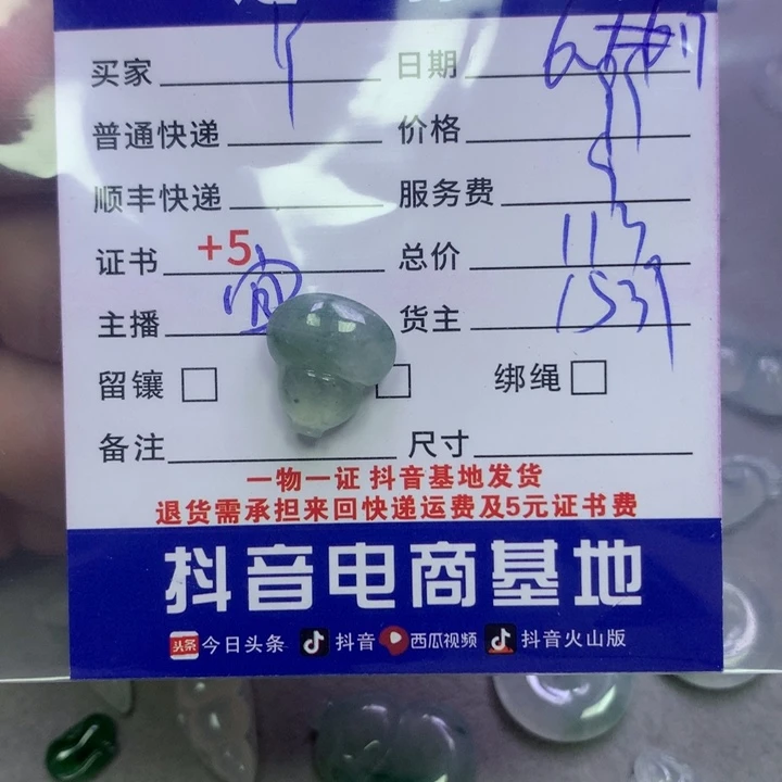 翡翠挂件未镶嵌Y****?