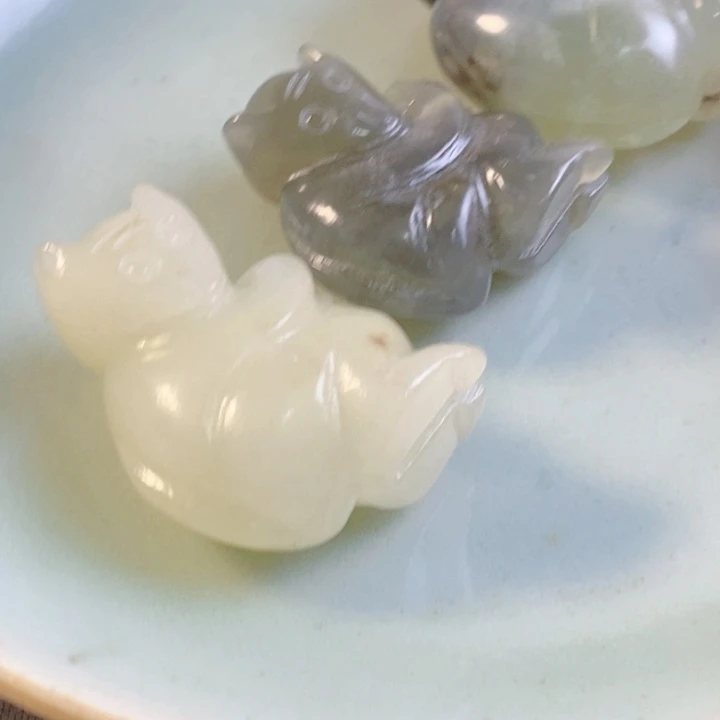 小***兵茶室瓷盘上摆件挂件