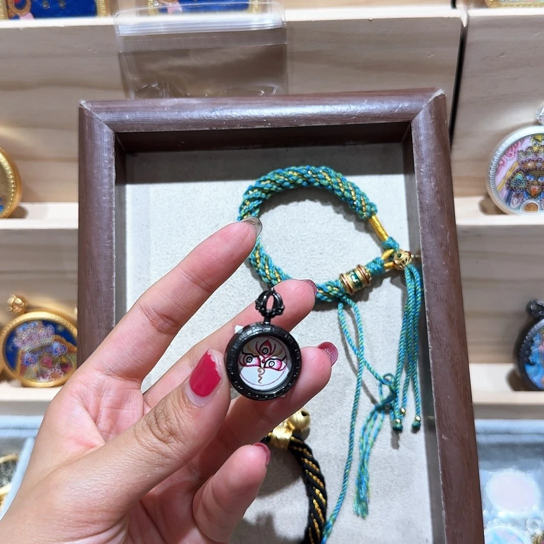 吊坠热贡纯手绘唐卡非遗