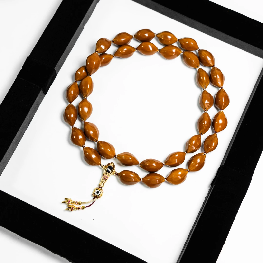 【天罡】1.6梅林铁核36颗脖挂 精抛光精打磨橄榄核雕素核 罡气反emo