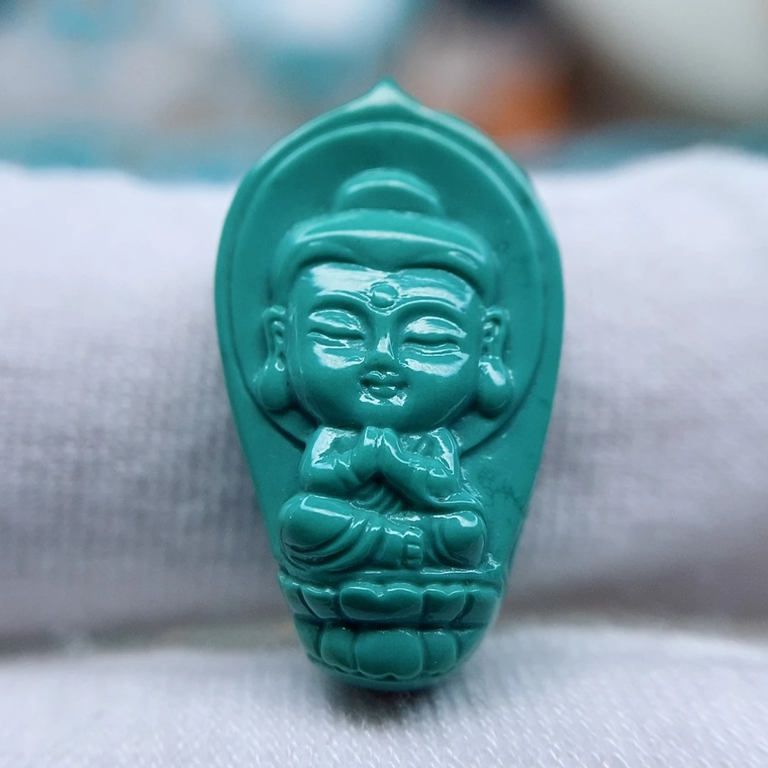 绿松石雕刻件未镶嵌