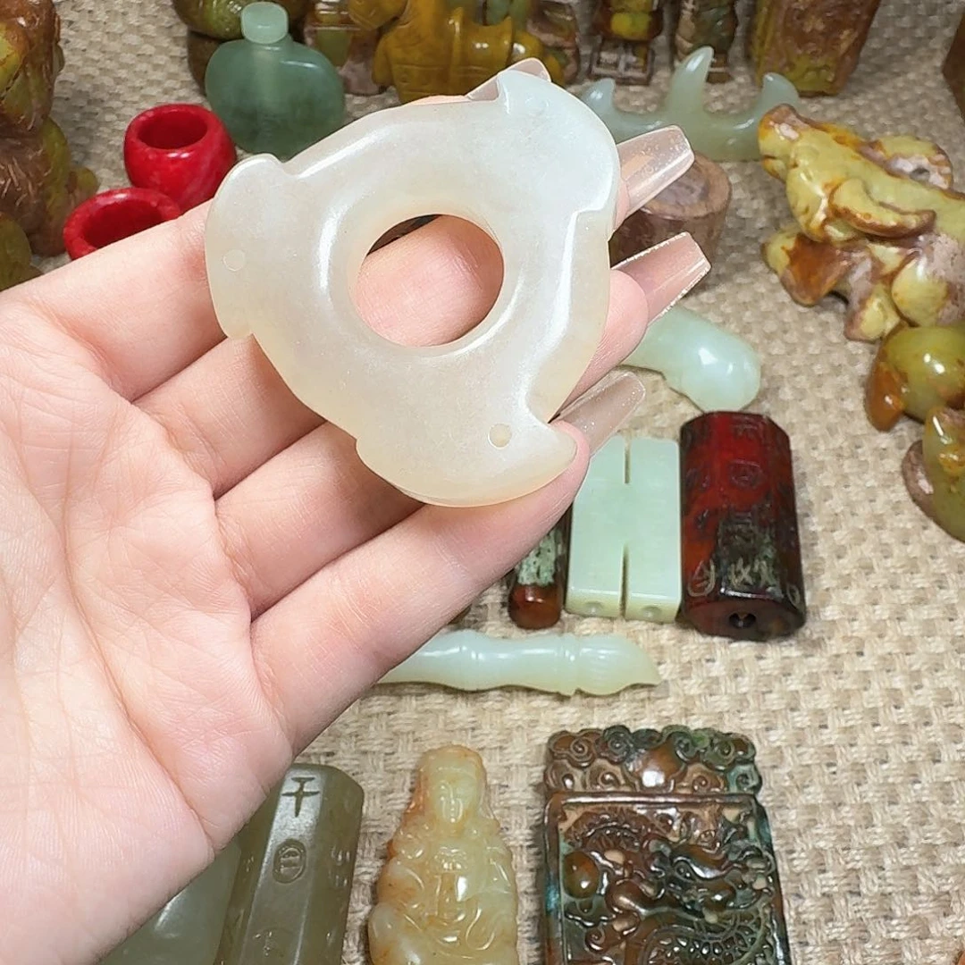 白玉菩提吊坠挂件