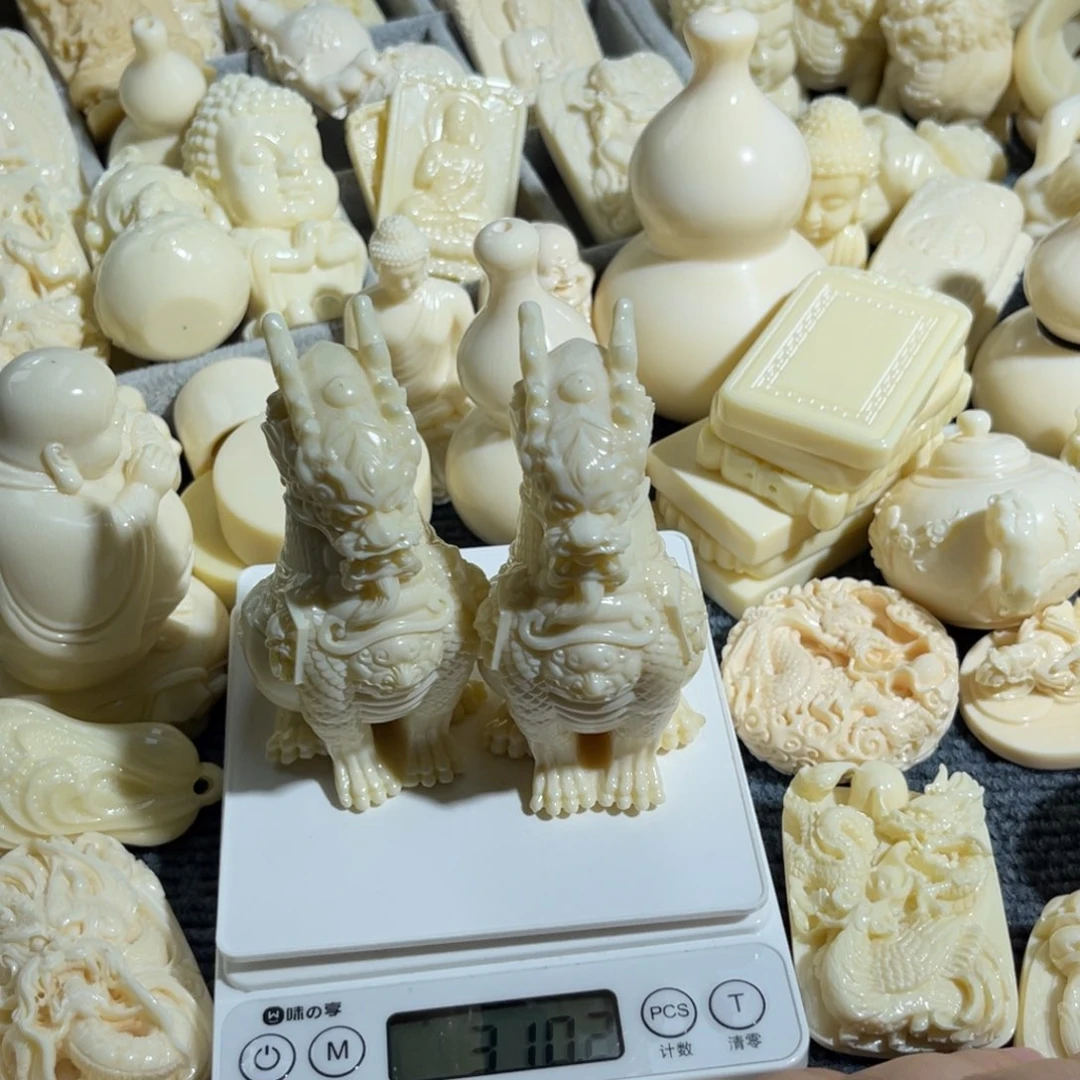 燕****夫麒麟一对10公分高