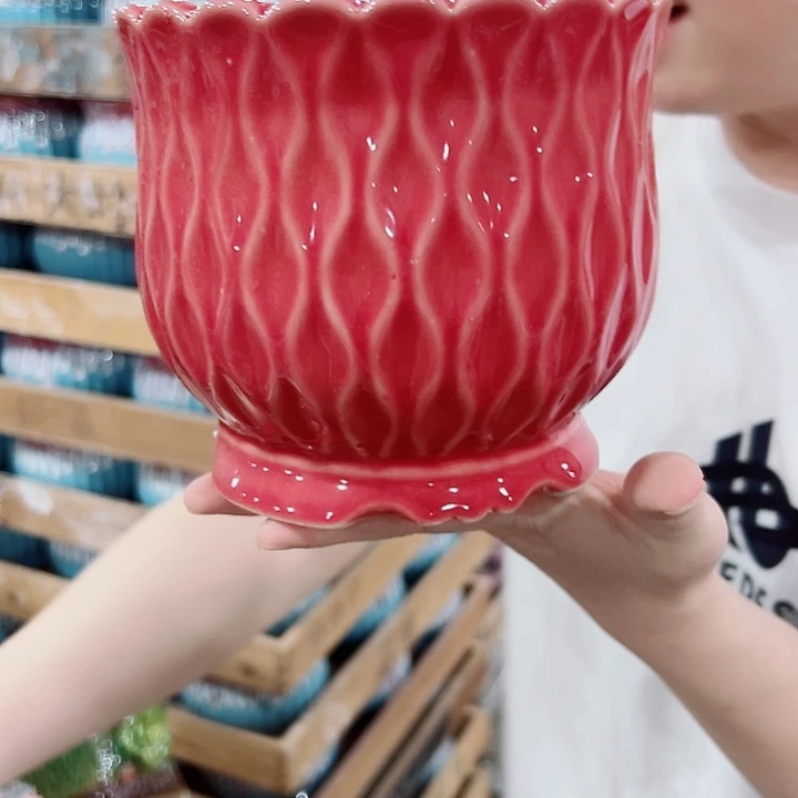 有孔,满10元发货多肉陶瓷花盆