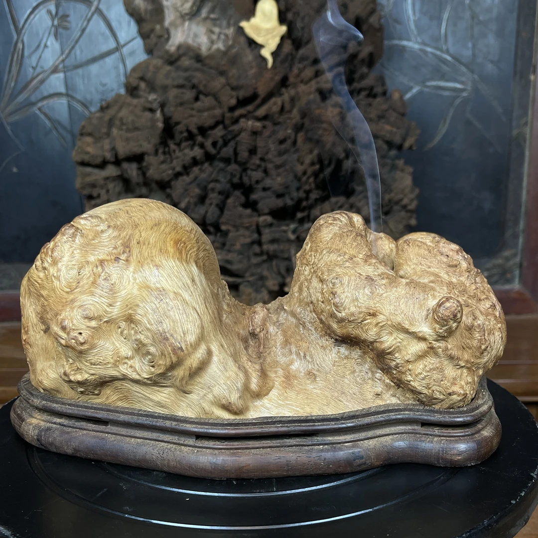 天然随形荔枝木百年老料香薰炉
