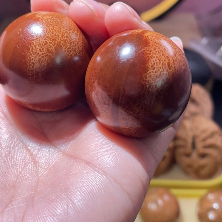 桃核把件橄榄核光珠手球