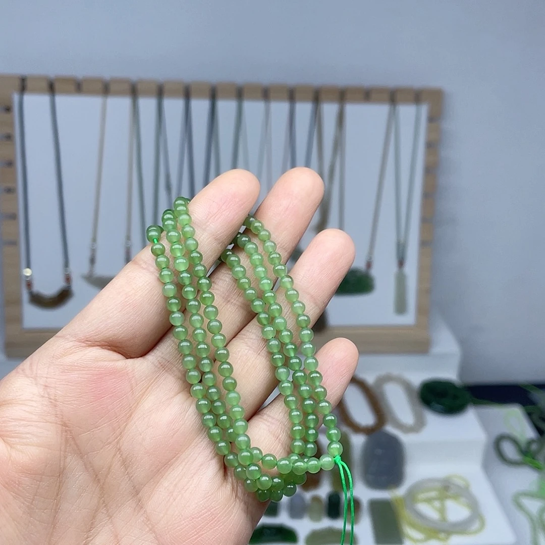 和田玉（碧玉）未镶嵌手链