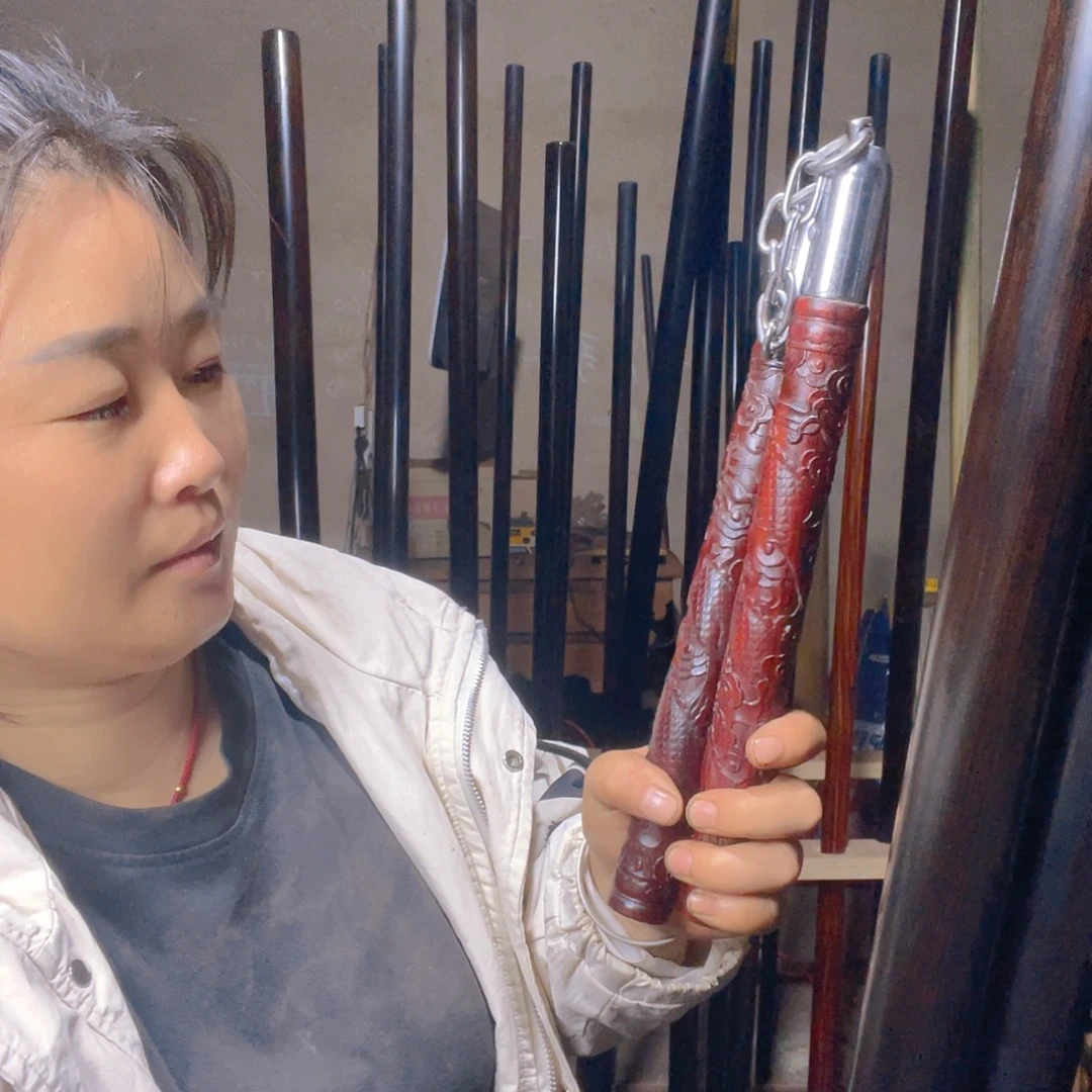 御***哥香榧木把玩棍车载棍防身棍