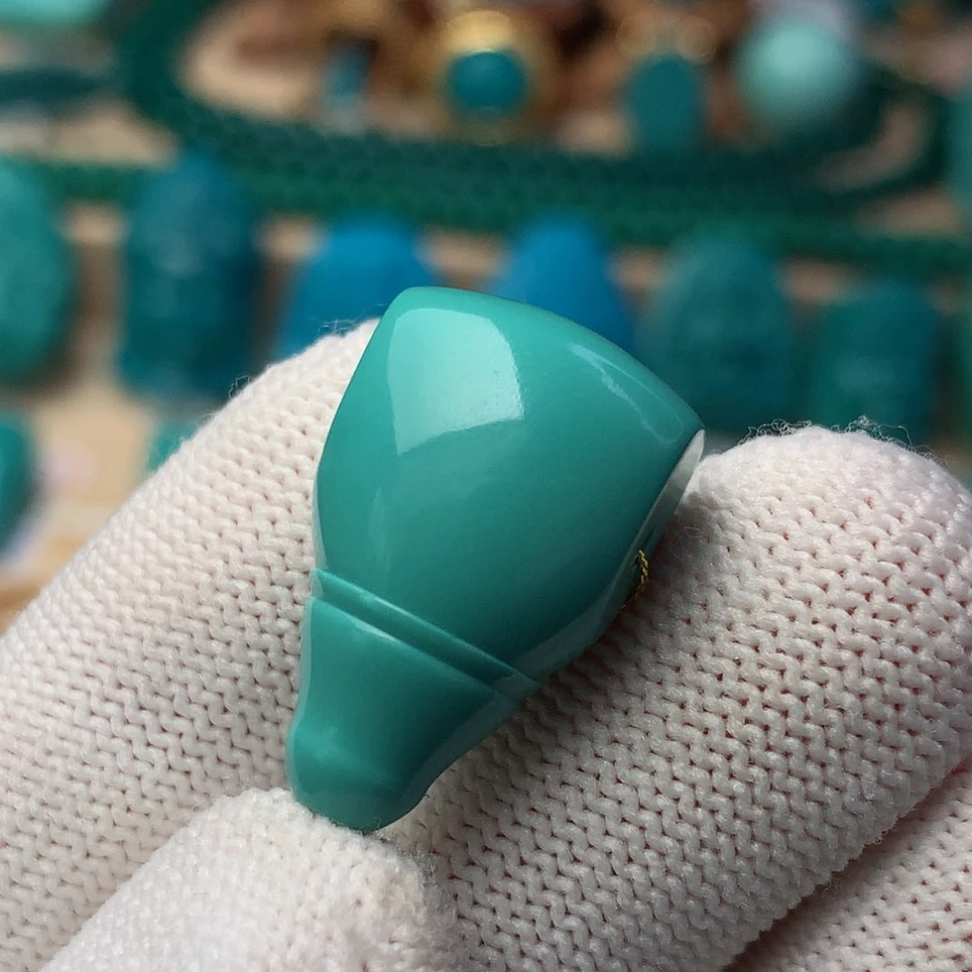 未镶嵌绿松石珠宝奇石13.7m m