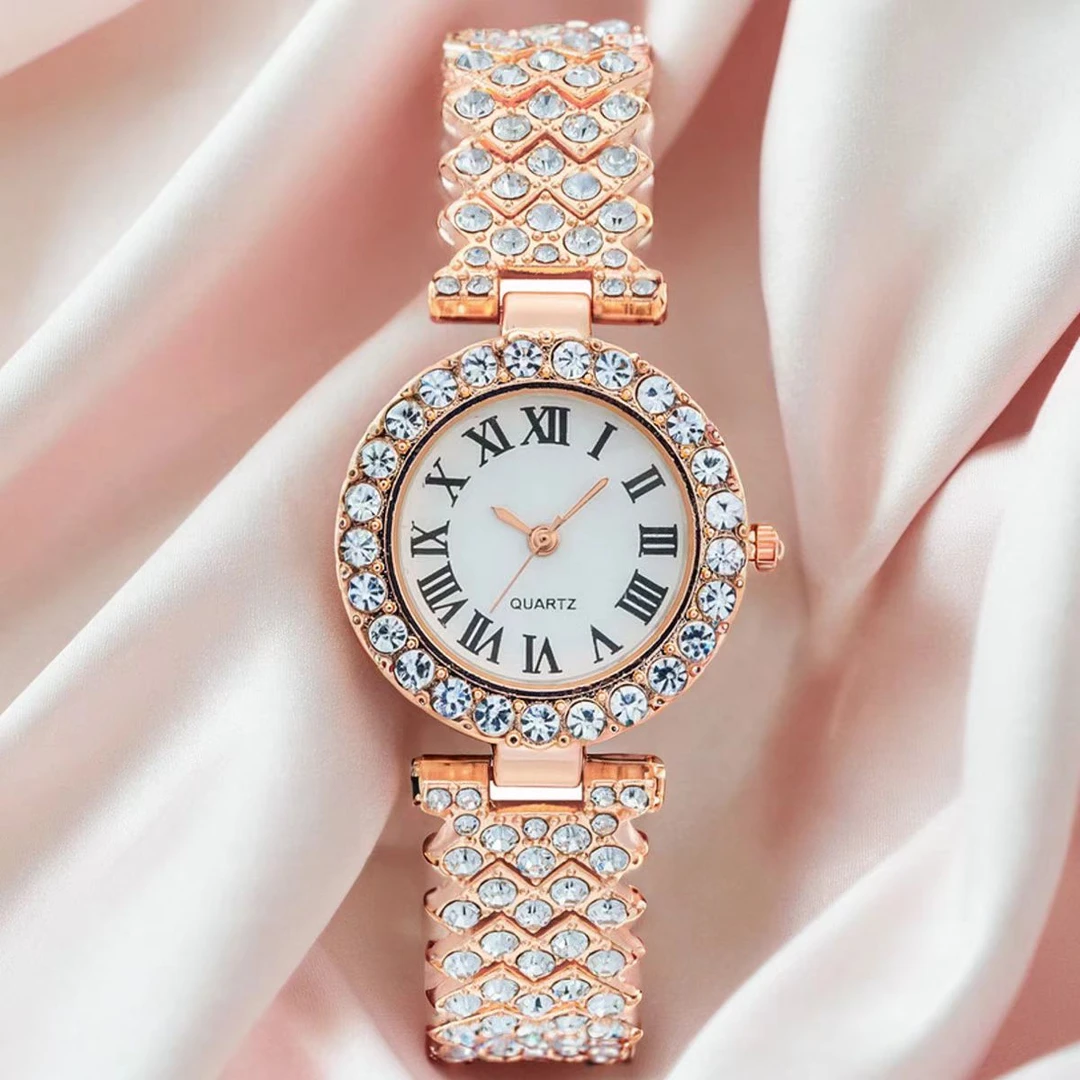 时尚潮流精致轻奢腕表玫瑰金色简约个性腕表