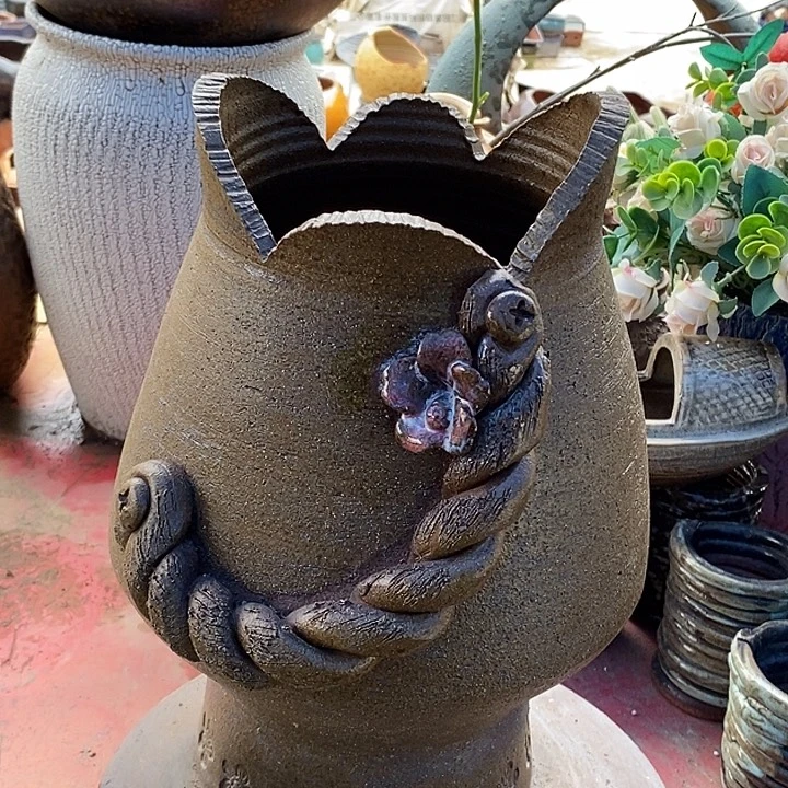 花盆紫砂紫砂17.32花盆无孔