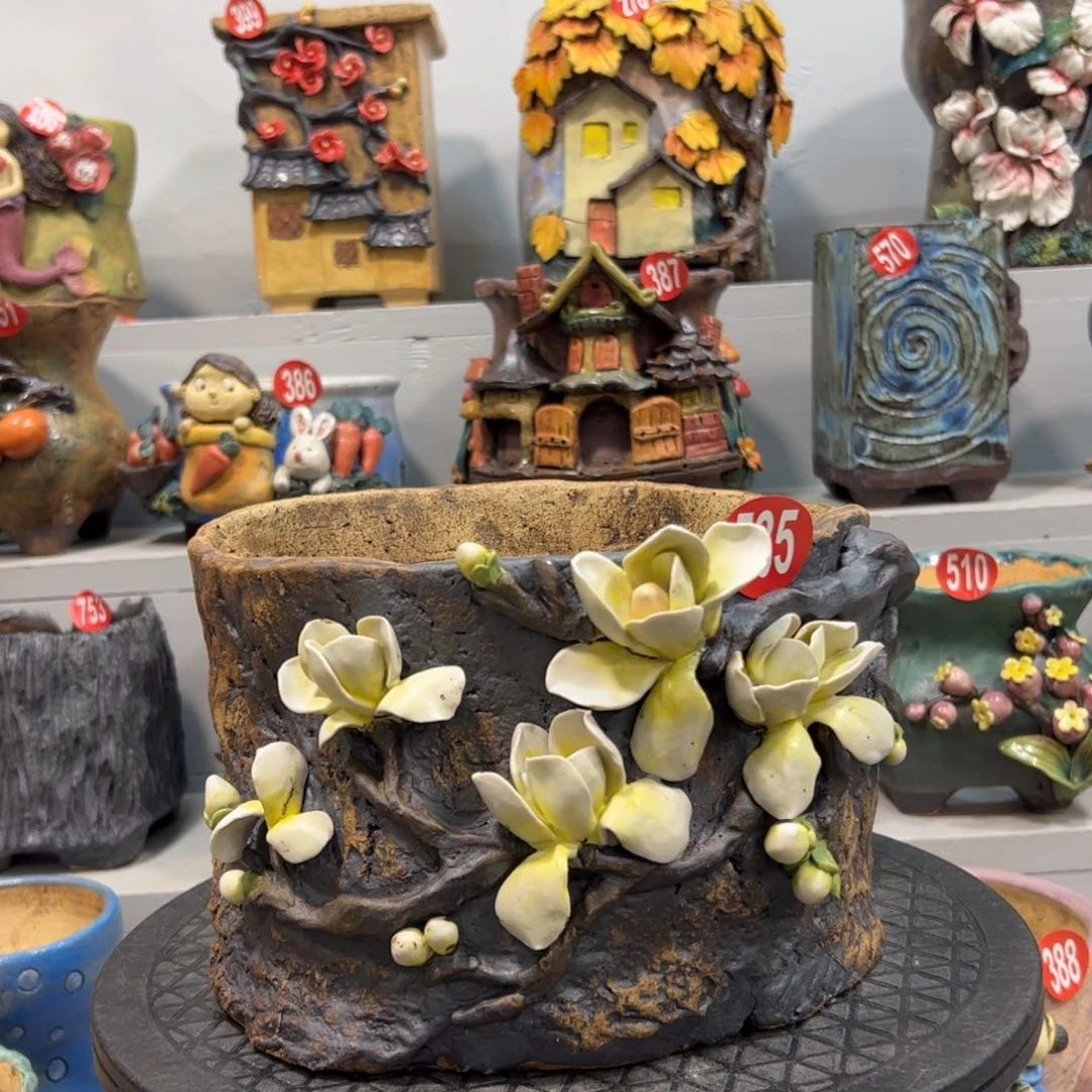 535 号陶然花器手工花盆