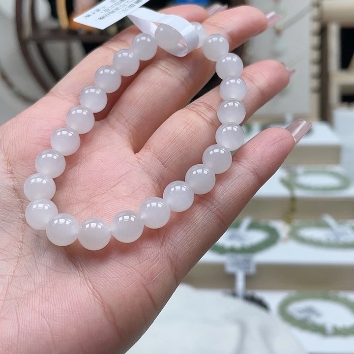 和田玉手串未镶嵌手串