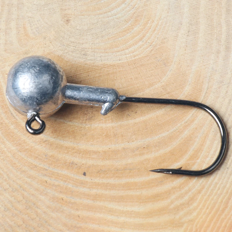 路亚铅头钩防挂底加强版鱼钩微物马口鲈鱼翘嘴鲶鱼软饵假饵鱼钩