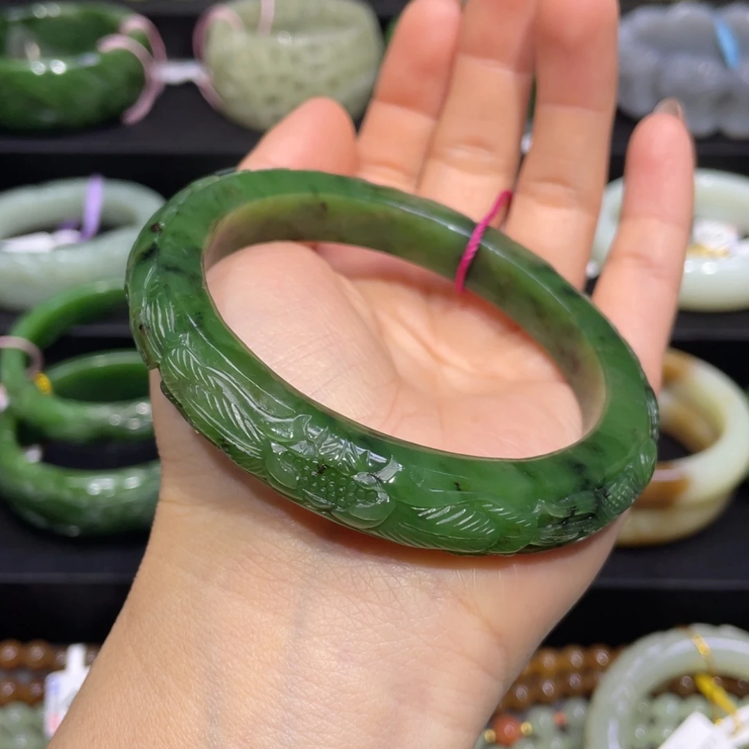 和田玉手镯62+圈口 编号42未镶嵌