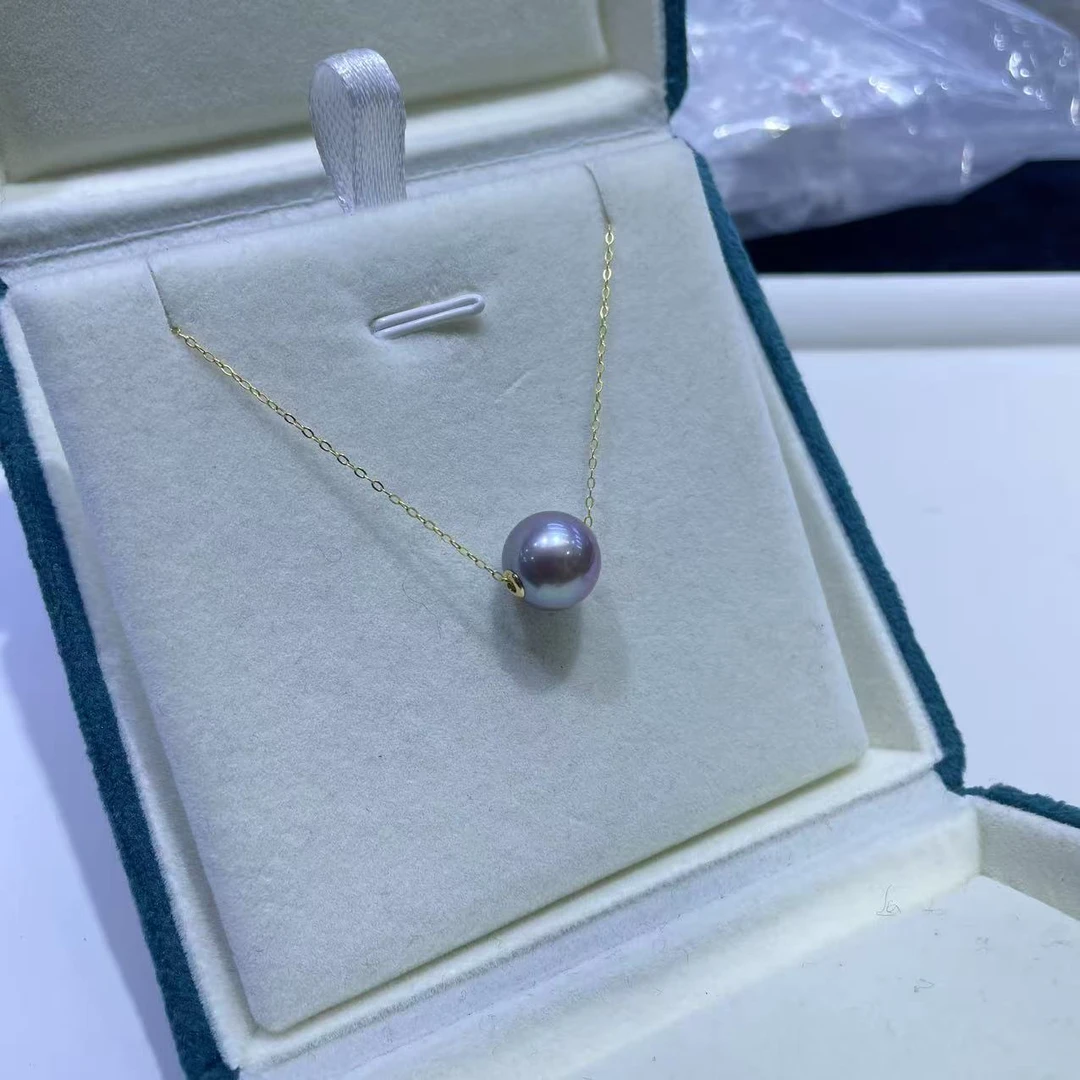 【2-19】淡水紫珠路路通18k金镶嵌，11mm. DZ2977