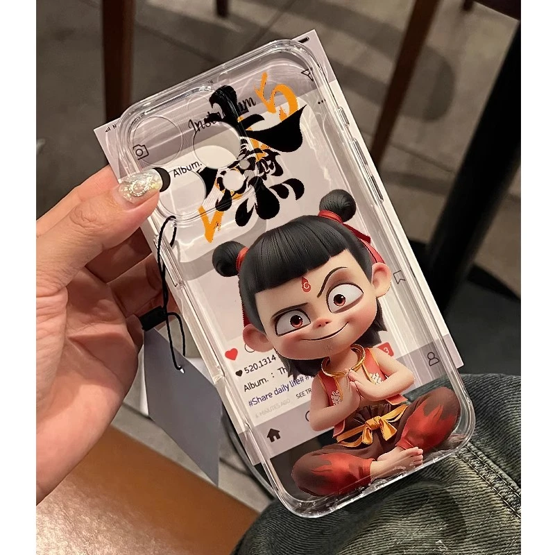 EXMX哪咤之魔童闹海13手机壳11适用苹果16高级iPhone15promax情侣