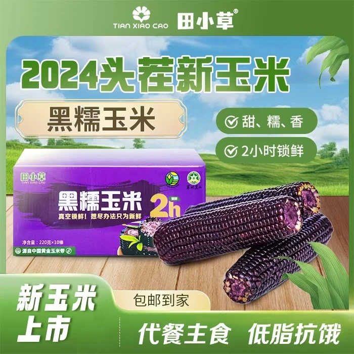 田小草黑糯玉米220g*10根