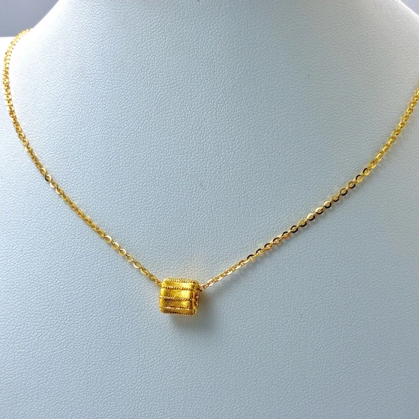 纯万福足金999黄金5G工艺拉丝小蛮腰小众轻奢时尚百搭