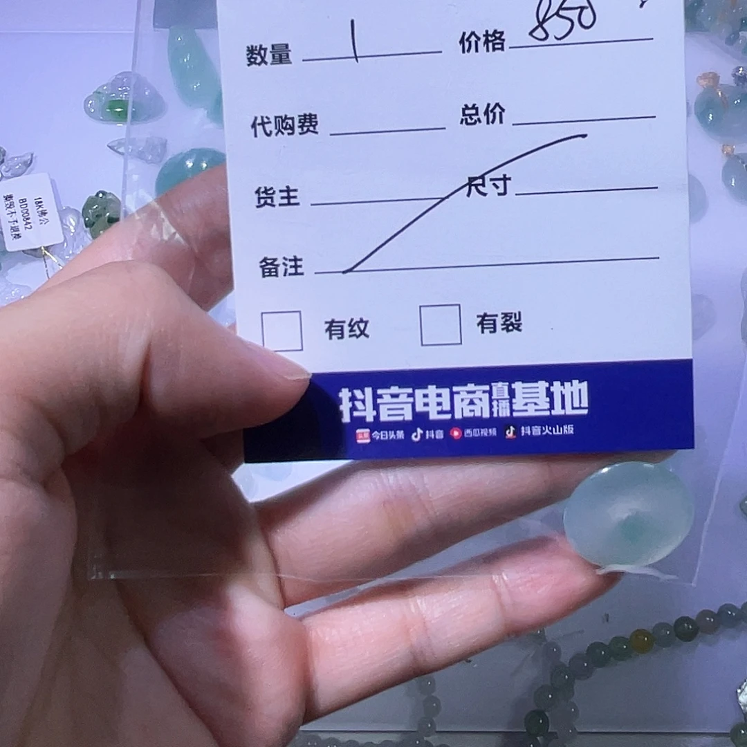 水***汁翡翠未镶嵌颈饰天然翡翠Ａ货平安扣